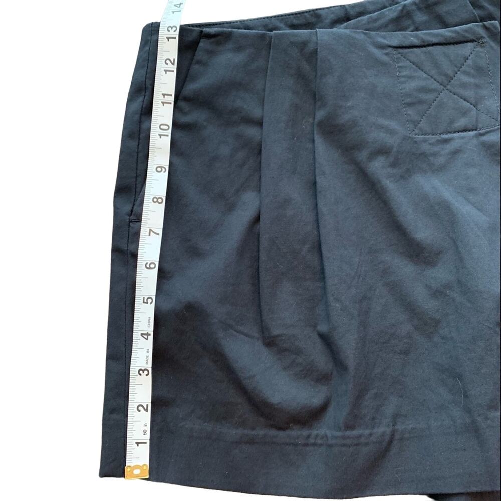Marc by Marc Jacobs Pleated 4" Wrap Skort Shorts Cotton Spandex Navy Blue US 6 - Picture 12 of 12